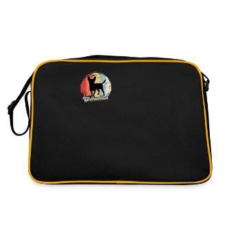 Chihuahua - chien jouet - Sac Retro - noir/or - Dos