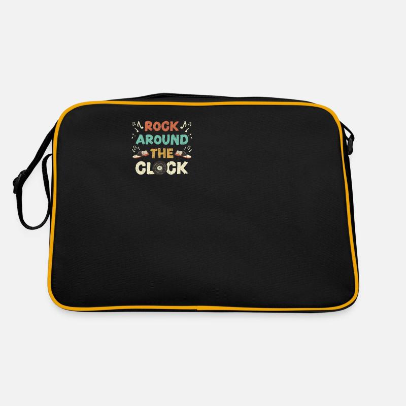 Rock rund um die Uhr - Disco Retro Tasche