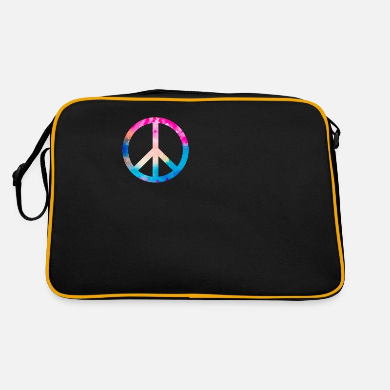 Retro Design Friedenszeichen Peace Zeichen Retro Tasche