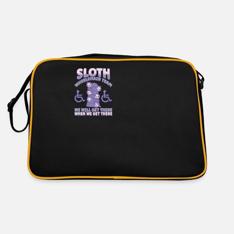 Handicap Wheelchair Design for an Amputation - Retro Tasche - Schwarz/Gold
