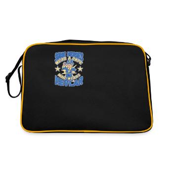Law Enforcment Design for a Police Officer - Retro Bag - black/gold - Back