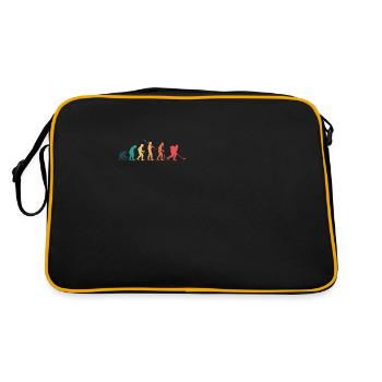 Eishockey - Retro Tasche - Schwarz/Gold - Hinten