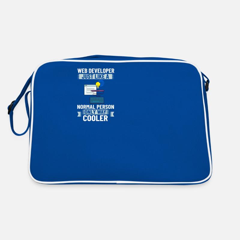 Web Entwicklung Webentwickler Entwickler Manager Retro Tasche