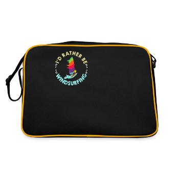 Planche à voile Voile Paddle Windsurfer Eau - Sac Retro - noir/or - Dos