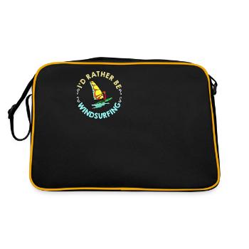 Planche à voile Voile Paddle Windsurfer Eau - Sac Retro - noir/or - Dos