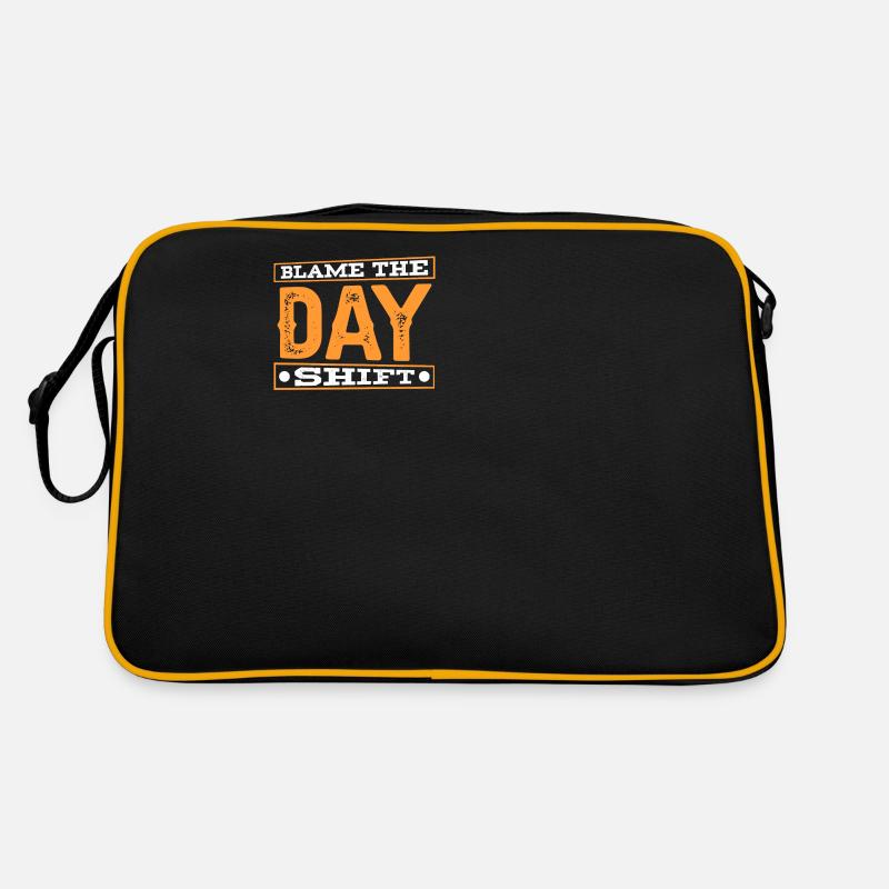 Blame the day shift night shift work Retro Bag
