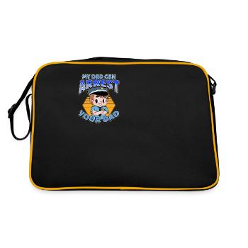 Conception d’un acte d’application pour un agent de police à - Sac Retro - noir/or - Dos
