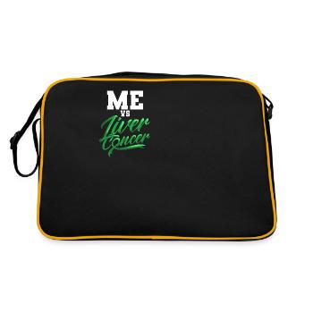 I contre le cancer du foie Cancer du foie - Sac Retro - noir/or - Dos