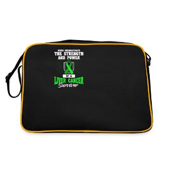 Le pouvoir d’un cancer du foie survivant du cancer du foie - Sac Retro - noir/or - Dos