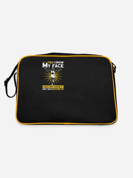Motivation Streak Running Runner Marathon - Retro Bag - black/gold - Back