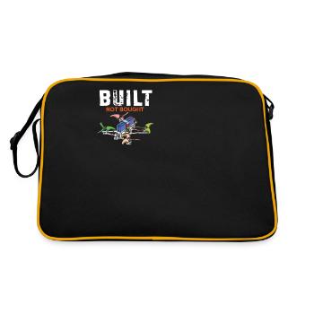 Cartoon FPV Drone Pilot Freestyle - Retro Bag - black/gold - Back
