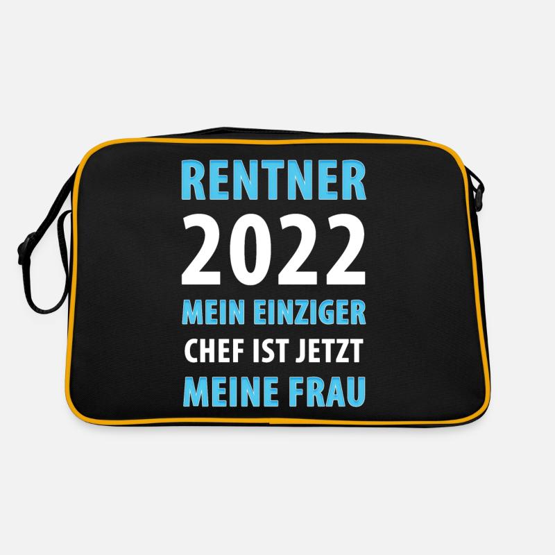Ruhestand Frau Chef 2022 Retro Tasche