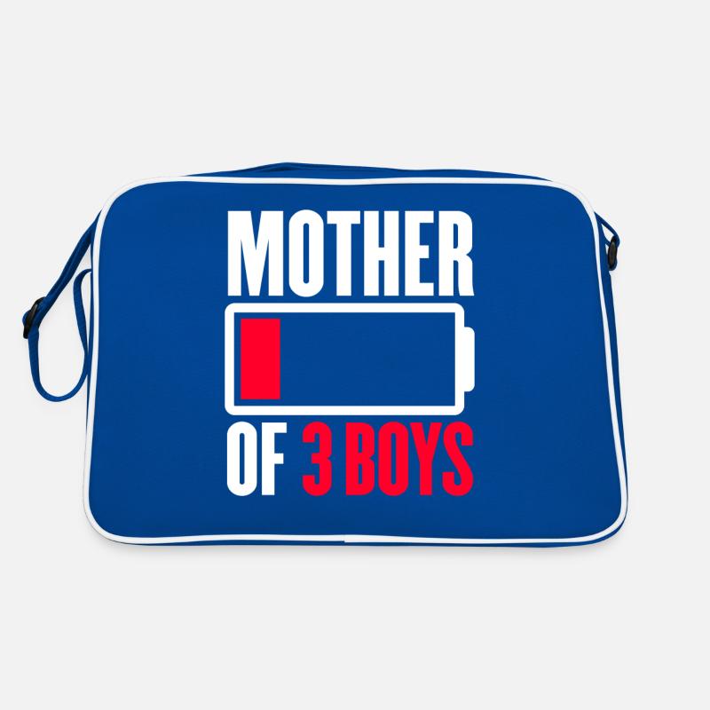 Mère de 3 garçons Sac Retro