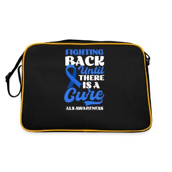 Als Awarenesss Fight Back Until Cure - Retro Bag - black/gold - Back