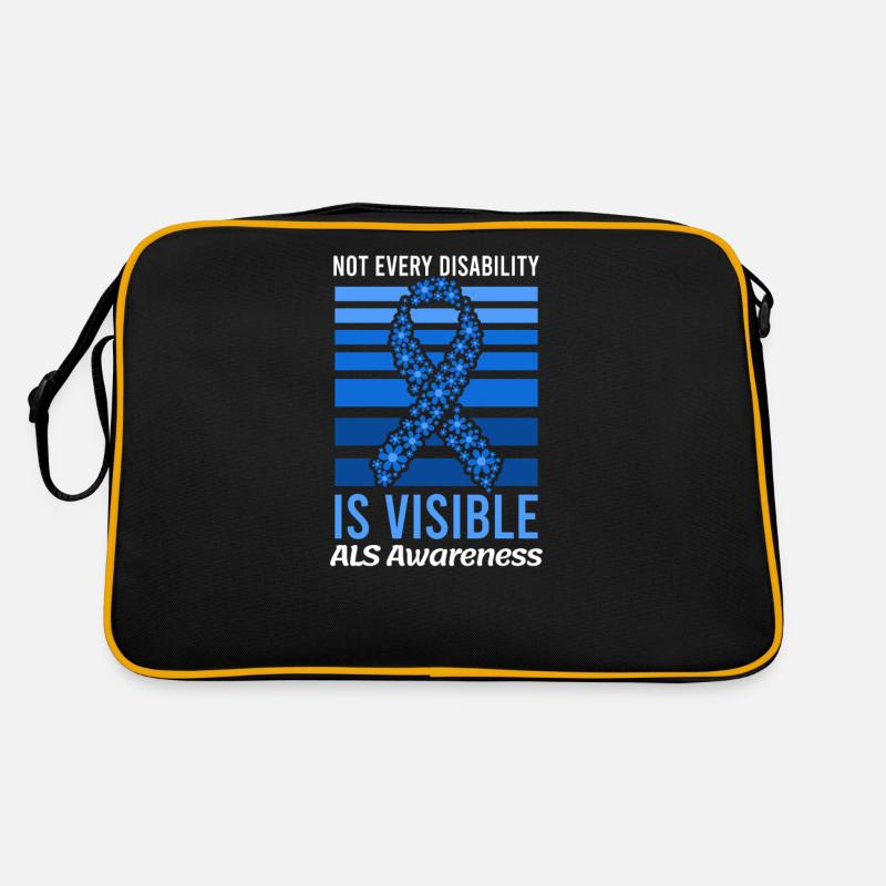 Als Awarenesss Not Every Disability Visible Retro Bag