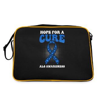 Als Awarenesss Hope For A Cure - Retro Bag - black/gold - Back