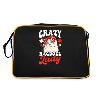 Rescue,adoption,adopt,Cat,Meow,Kid,Gatto,Kitty,Tor - Retro Bag - black/gold - Back