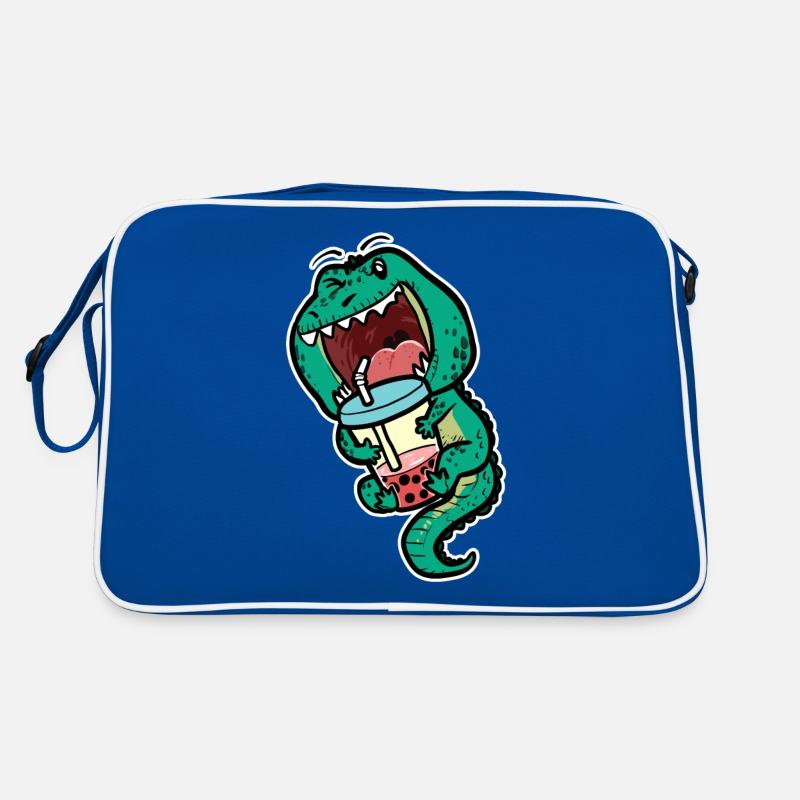 T-Rex Bubble Tea Dino Fan Eistee Saurier Retro Tasche