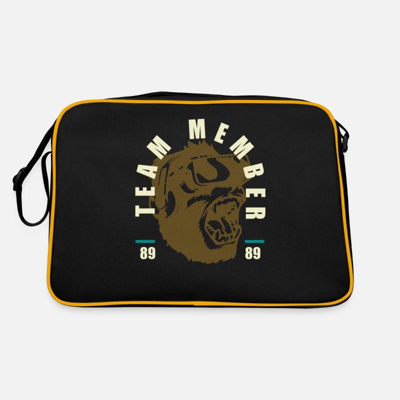 TEAM TSHIRT NUMBER 89 BY MONKEYMAN Retro Tasche