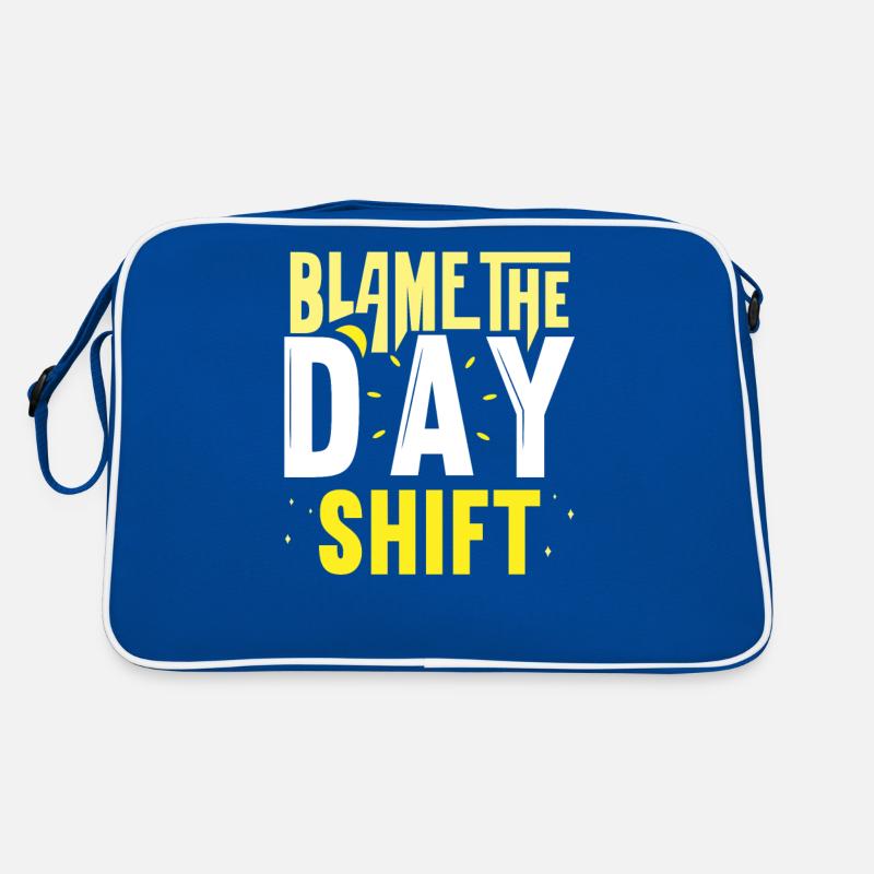 Blame the day shift work night shift Retro Bag