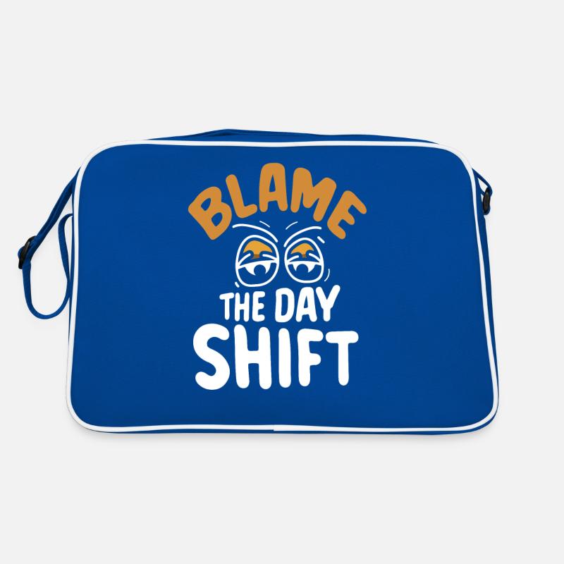 Blame the day shift night shift work Retro Bag