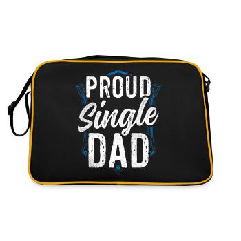 Fier parent seul parent seul parent seul parent - Sac Retro - noir/or - Dos