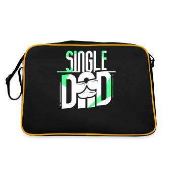 Père monoparental Parent seul Papa Papi - Sac Retro - noir/or - Dos
