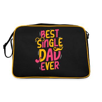 Meilleur père célibataire de tous les temps - Sac Retro - noir/or - Dos