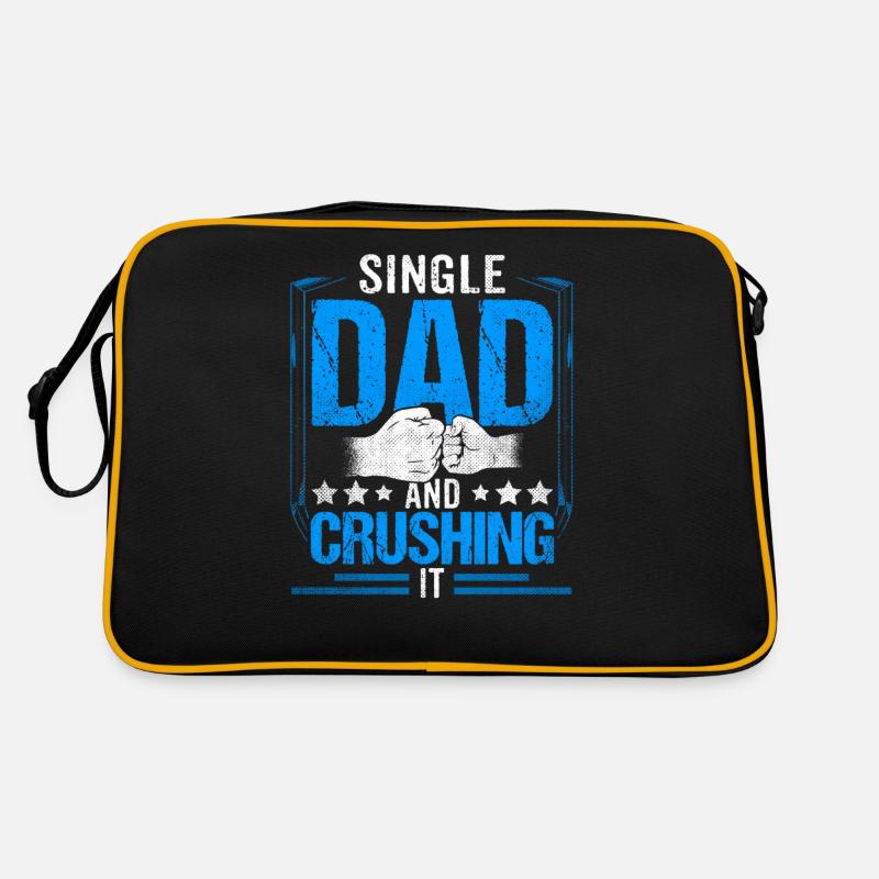 Single Father Papa Single Parent Daddy Retro Bag