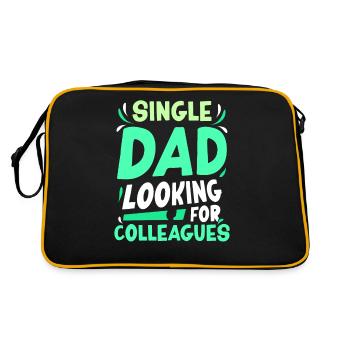 Père monoparental Addiction Collègues Papa Père - Sac Retro - noir/or - Dos
