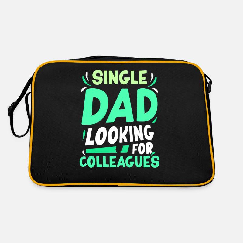 Single Parent Dad Addiction Colleagues Daddy Father Retro Bag
