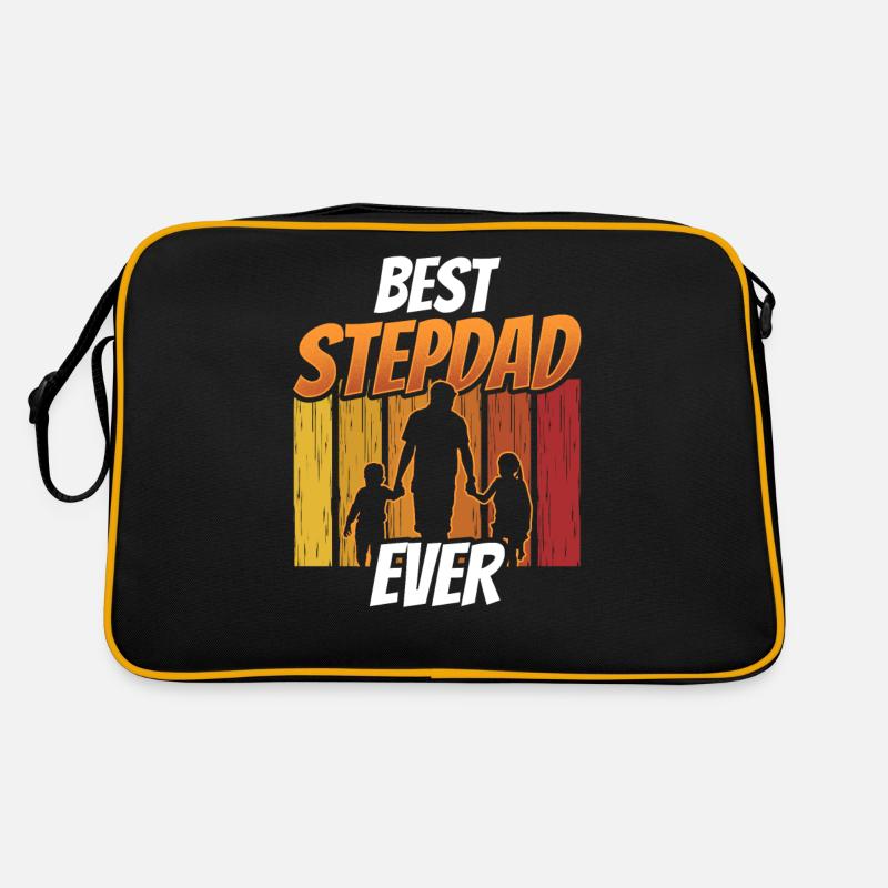 Bester Stiefvater Aller Zeiten Stiefpapa Stepdad Retro Tasche