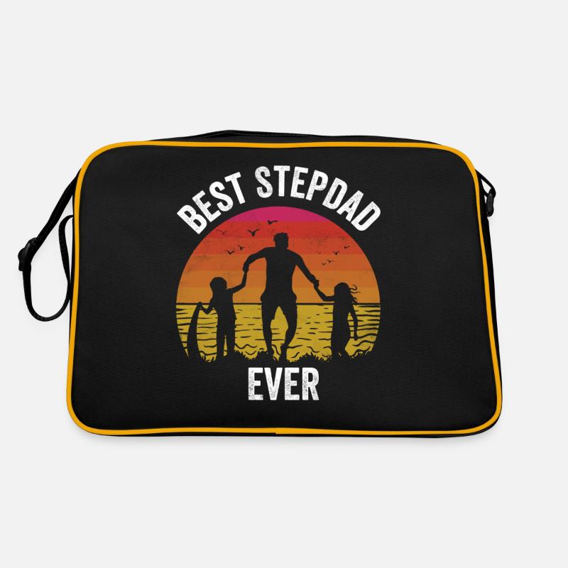 Bester Stiefvater Aller Zeiten Stepdad Stiefpapa Retro Tasche