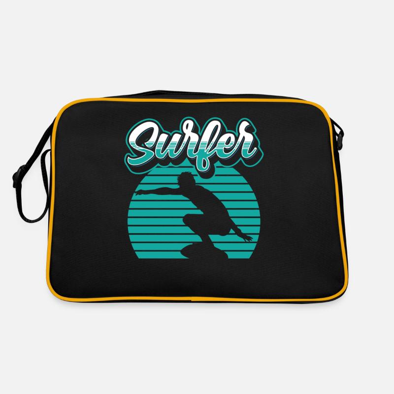 Surfer Surf Surfboard Surfing Surfing Sac Retro