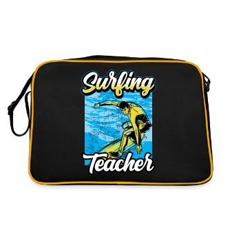 Moniteur de surf Cours de surf École de surf Surf Instructor Surf - Sac Retro - noir/or - Dos