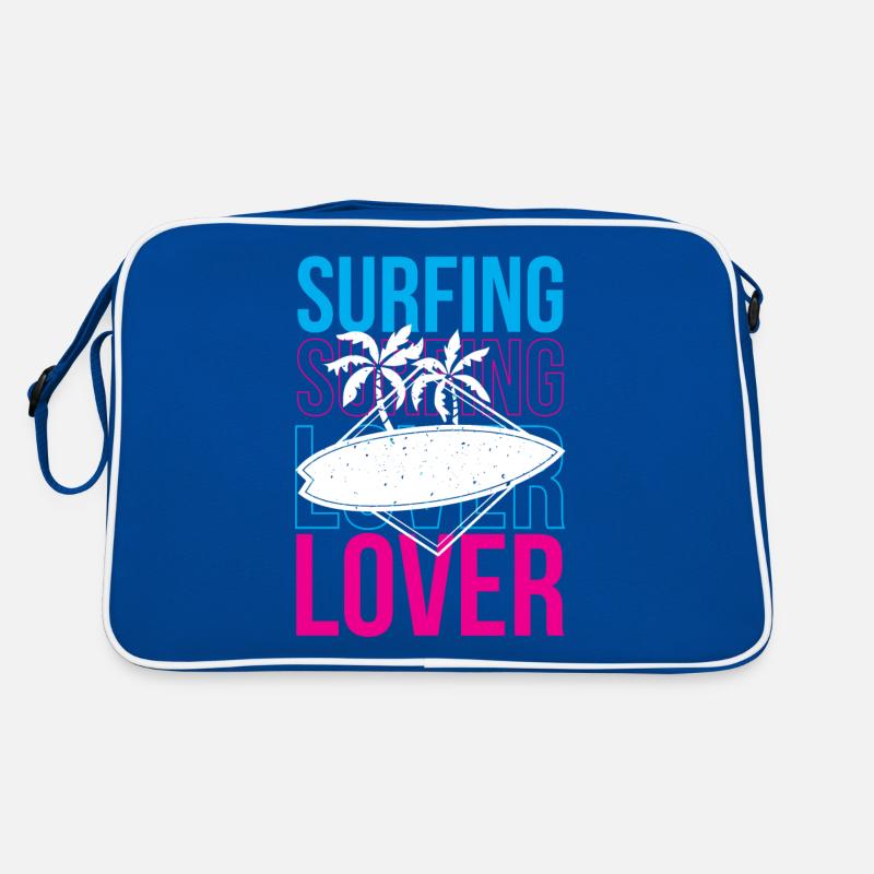 Surfing Lovers Surfer Surfing Surfboard Retro Bag