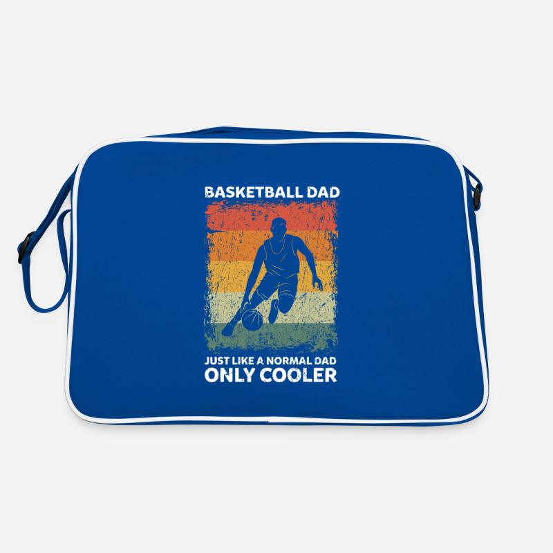 Basketball Papa comme un papa normal Seulement plus cool Sac Retro