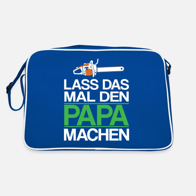 LASS DAS MAL DEN PAPA MACHEN Retro Tasche