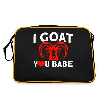 Vintage Retro Goat Breeder Goat Goat Lover - Sac Retro - noir/or - Dos
