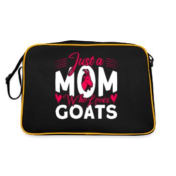 Vintage Retro Goat Breeder Goat Goat Lover - Sac Retro - noir/or - Dos
