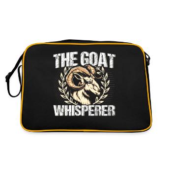Vintage Retro Goat Breeder Goat Goat Lover - Sac Retro - noir/or - Dos