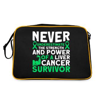 Le pouvoir d’un cancer du foie survivant du cancer du foie - Sac Retro - noir/or - Dos