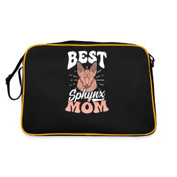 Sphynx Cat Best Sphynx Mom - Retro Bag - black/gold - Back