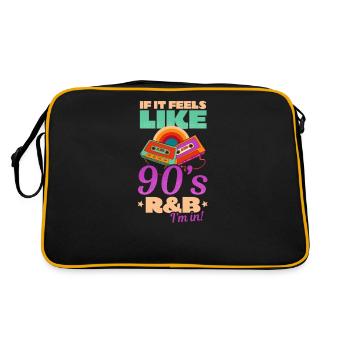 I Love The 90s If It Feels Like 90s R&B I'm In - Retro Bag - black/gold - Back