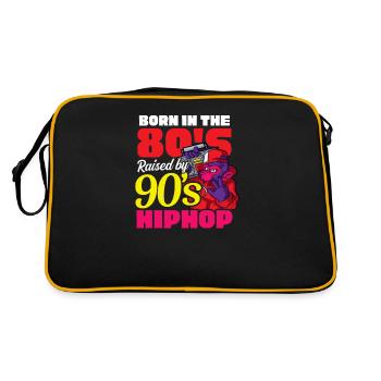 J’aime les années 90 nés dans les années 80 élevés par le hip-hop des années 90 - Sac Retro - noir/or - Dos