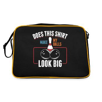 Does This Shirt Make My Balls Look Big Bowling - Sac Retro - noir/or - Dos