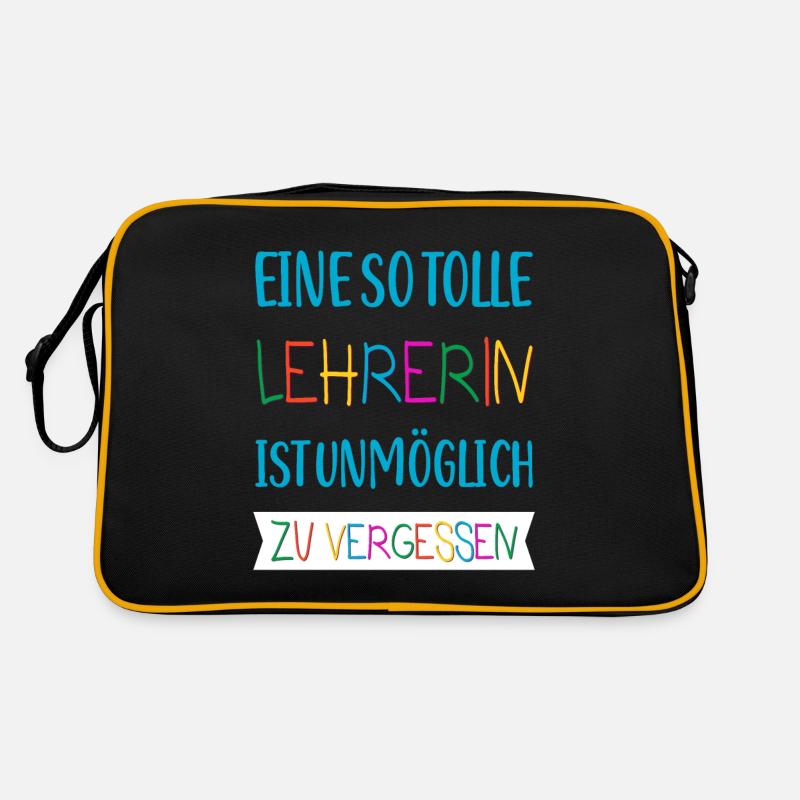 Eine so tolle Lehrerin ist unmöglich zu vergessen Retro Tasche