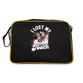 J’ai perdu ma première dent - dent - Sac Retro - noir/or - Dos