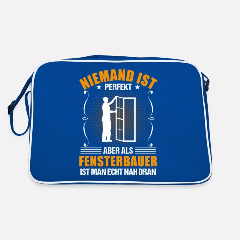 Fensterbauer Lustiger Spruch Handwerker Geschenk Retro Tasche