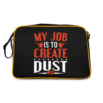 Mein Job ist es, Dust Skeet Shooting zu erstellen - Retro Tasche - Schwarz/Gold - Hinten
